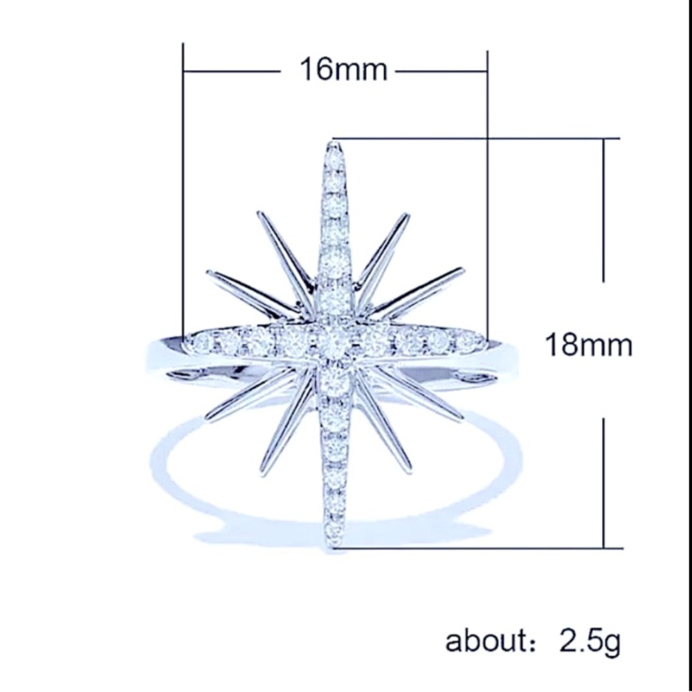 💍New Simulated💎Sterling Silver White Sapphire💍